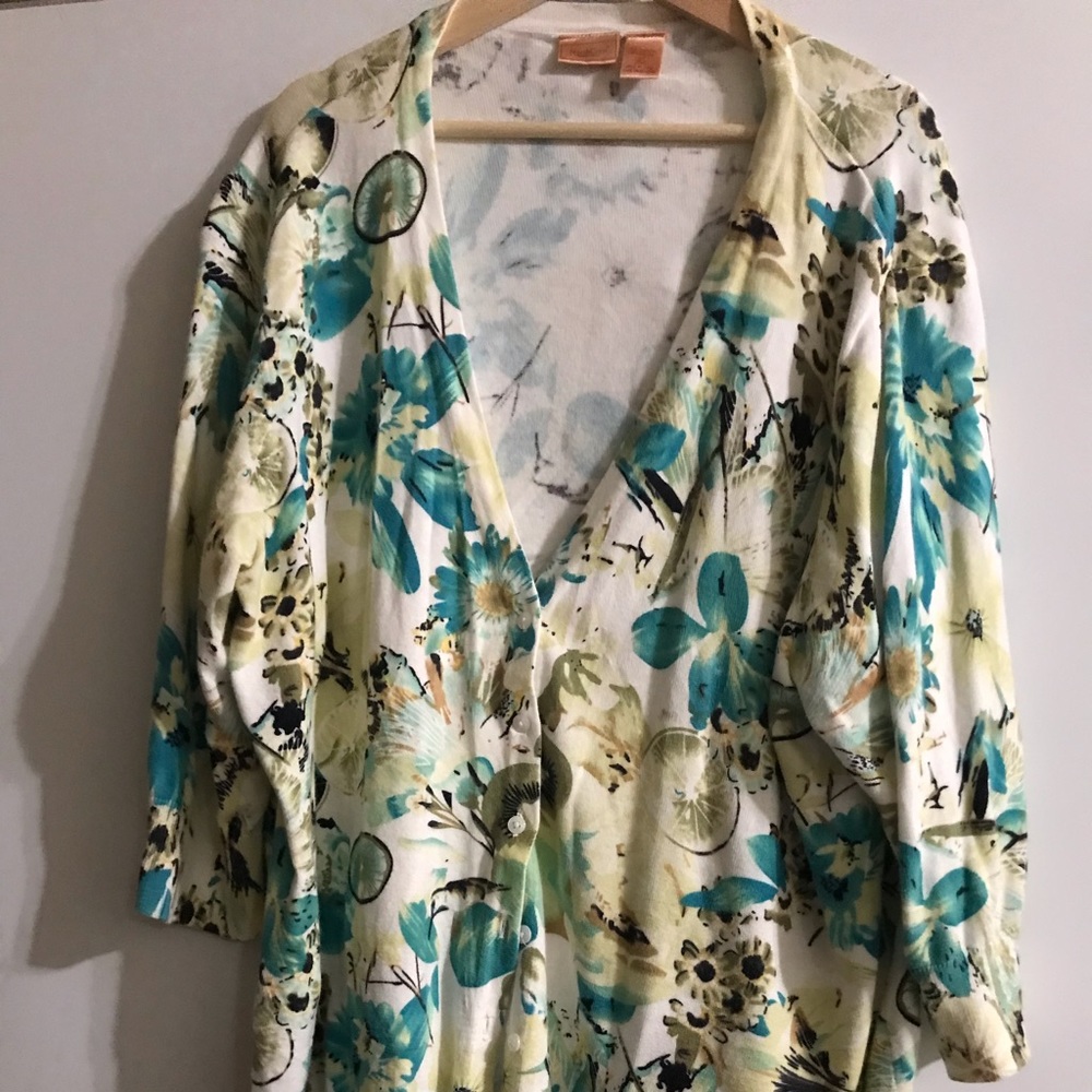 28W 4 x Kiwi and lime tropical thin sweater
